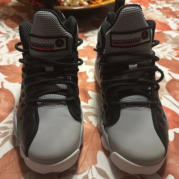 Nike Air Jordan Jumpman Team II GG 820276 007 Black/Pink/Gray Size 5.5Y - Picture 13 of 13